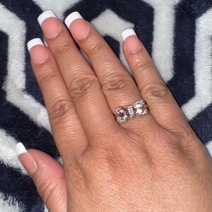 Morganite Bow Ring